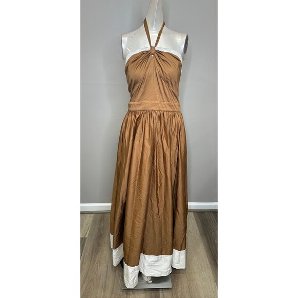 Alice + Olivia BEATRIX SWEETHEART TIE NECK DRESS Size US 12 $595 - Picture 7 of 13